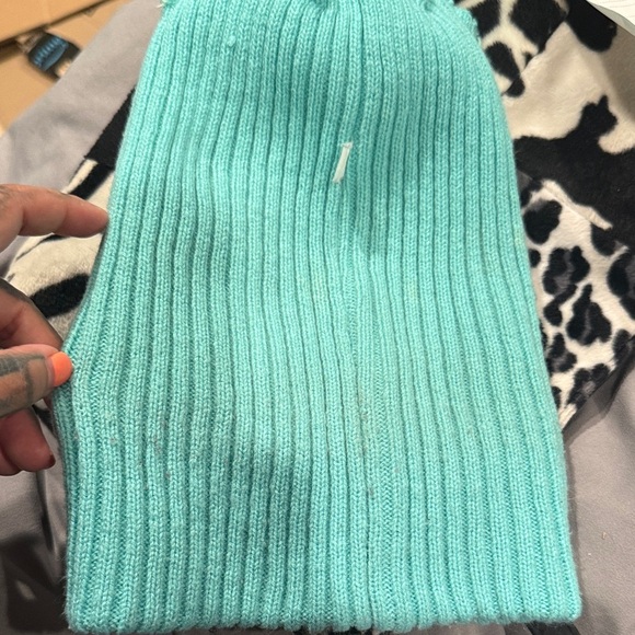 Supreme Stripe Beanie Mint/Yellow Box Logo FW15-16 Rare Colorway